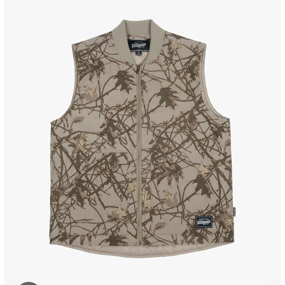 Brooklyn Choth Workwear‎ Size S Tree Camo Canvas Vest